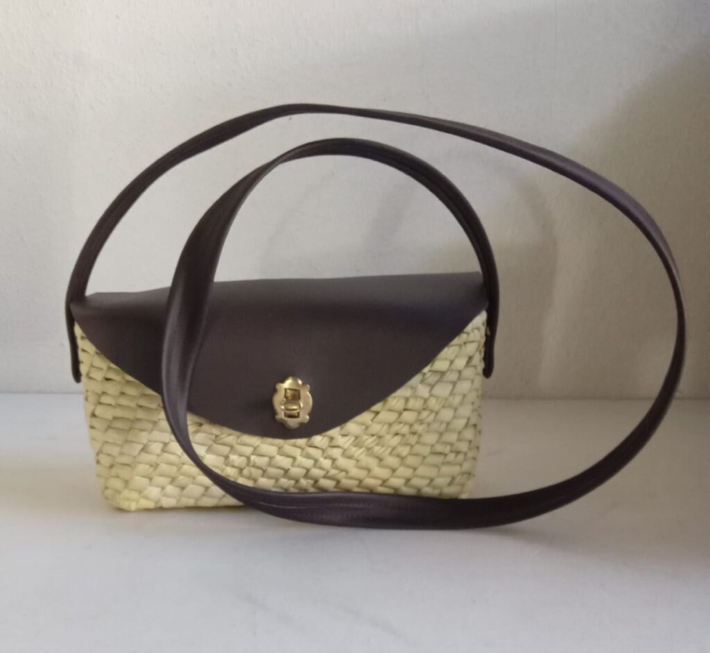 bolsa de palma tejido a mano chilapa